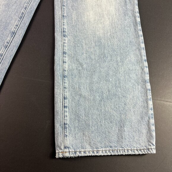 Pistola Jean Women 29x30* Bobbie High Rise Cross Over Wide Leg Blue Denim Tag 28 - Picture 5 of 16